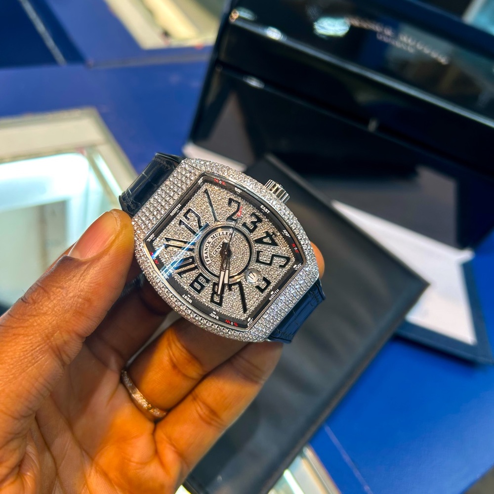Frank Muller vanguard diamond dial and case.